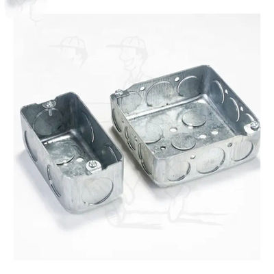 Antirust Rechthoekige ElektroBeklede Kabeldoos 1.0mm1.6mm van het Kabeldoosmetaal